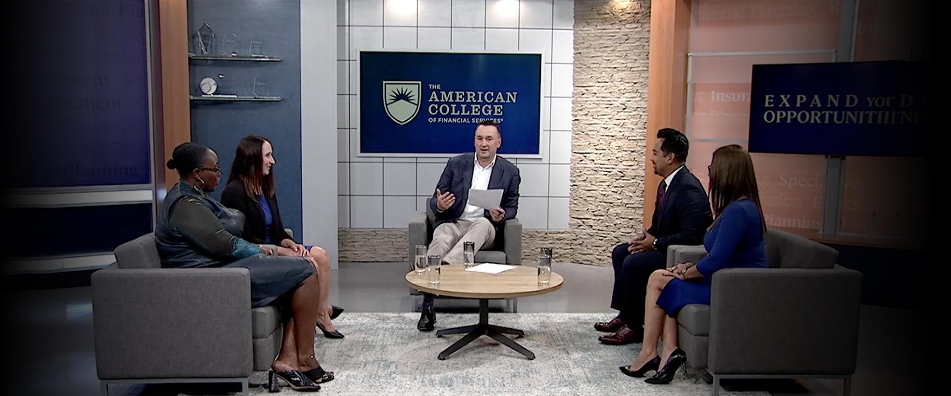 Jared Trexler interviewing FinServe ambassadors 