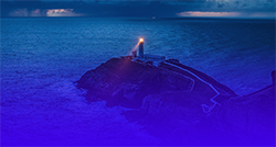 Photo of lighthouse on the coast